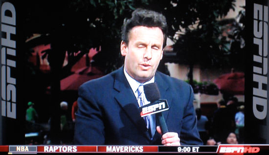 Karl Ravech, sportscaster for ESPN, isn't fooling anyone with his toup...