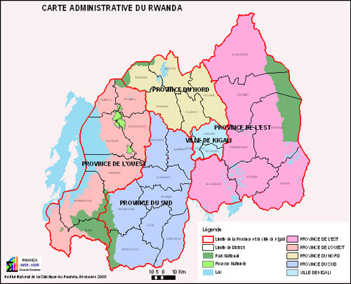 Map Of Rwanda