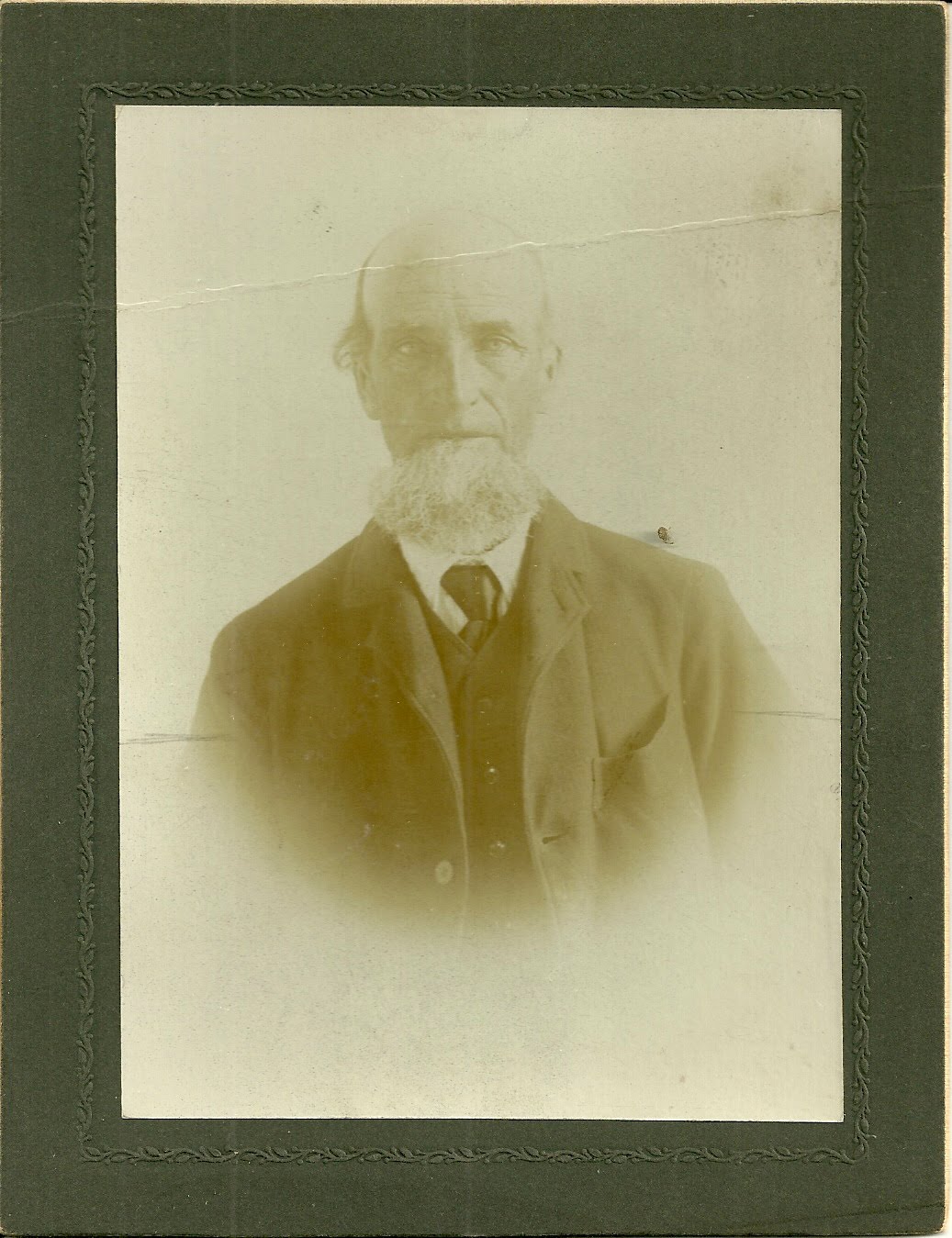 I'm assuming that this is a photograph of an elderly Jotham Lincoln Sprague 