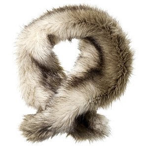 H&M Fake Fur Fold Scarf