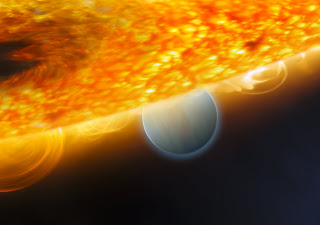 Artist's concept of Hubble's exoplanet findings