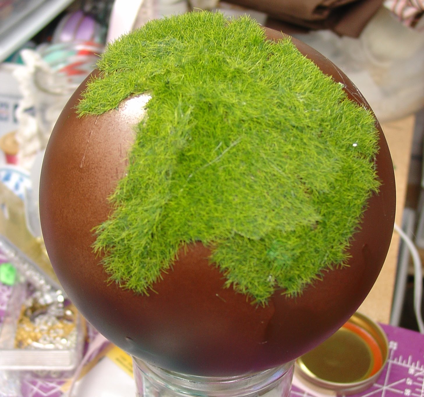 Make The Best of Things Mossy Decor Balls