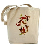 Koi Fish Reusable Shopping Tote from Quirky Turkey