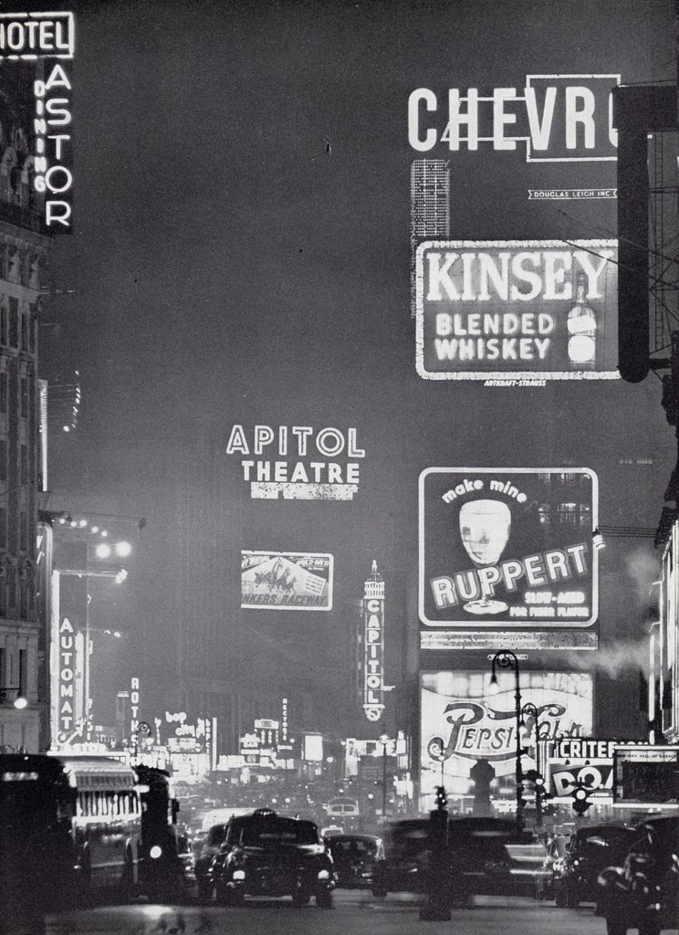 pics of new york at night. New York Vintage : Times