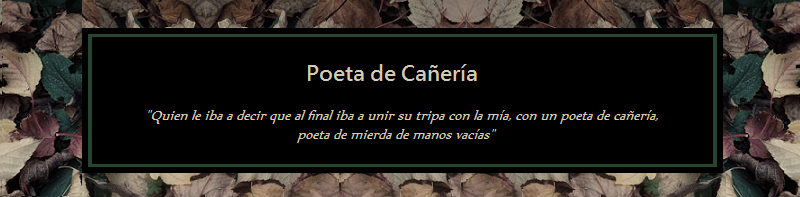 Poeta de Cañería