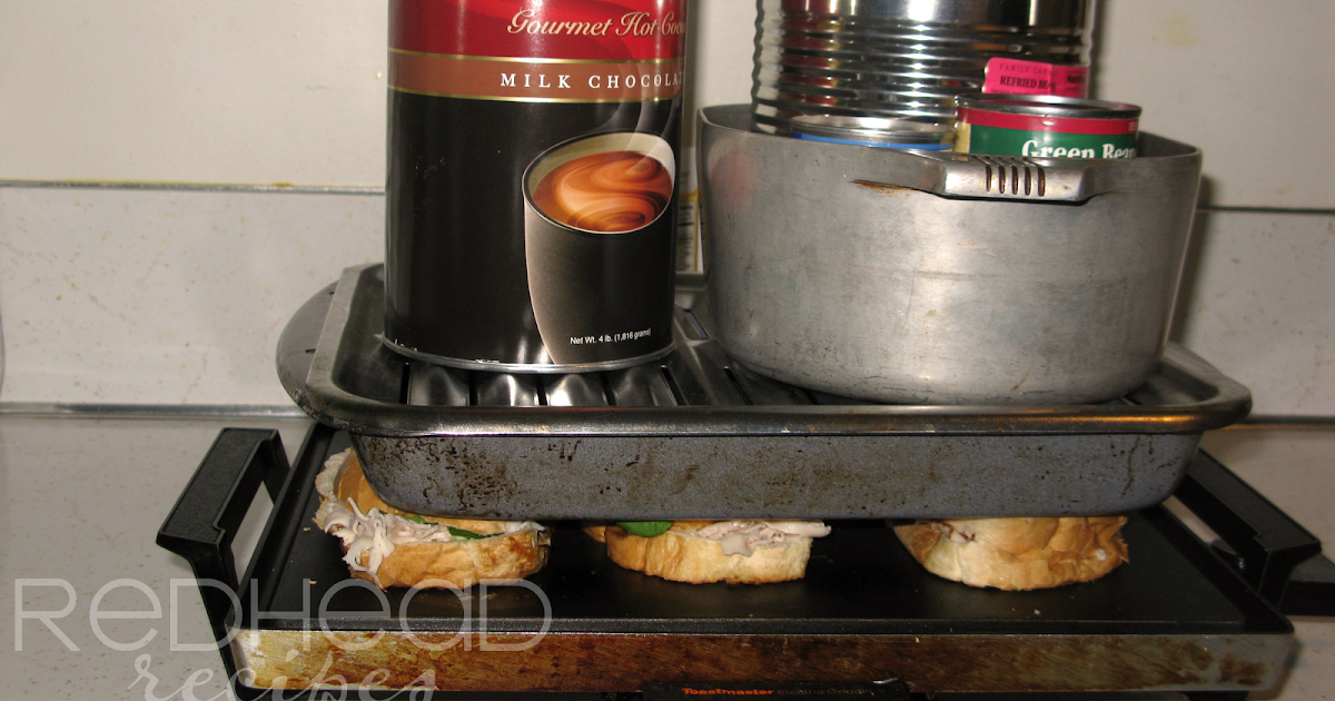 Redhead Recipes How to Make a Panini Press