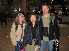 Brett, Terri and Joy at the Beijing airport