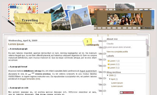 Free blogspot template