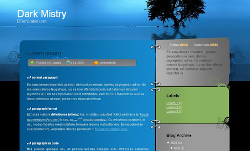 Free blogspot template