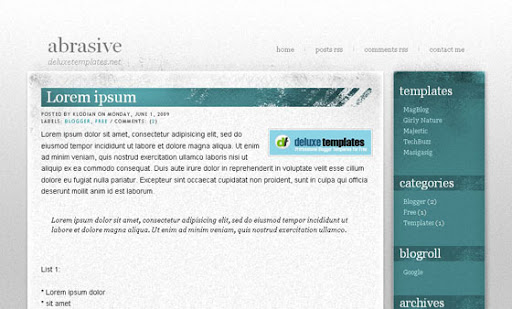 Free blogspot template