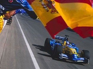 Alonso gana en Hungría 2003 motorenmarcha.blogspot.com