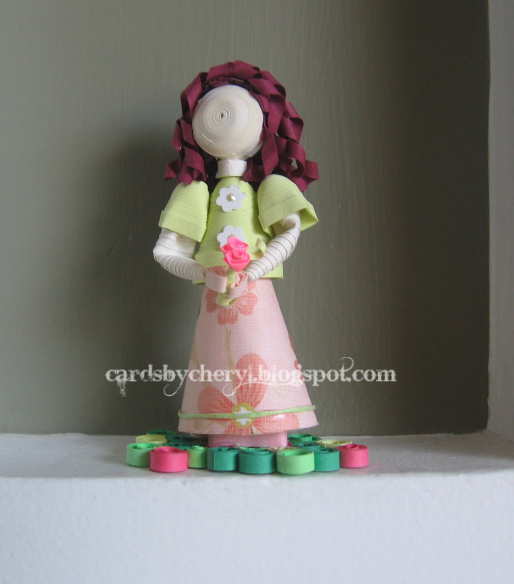 Flower Girls...3d quilled dolls