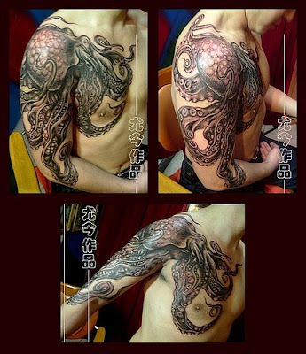 Chinese dragon tattoos are very popular as well