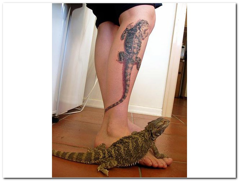 Style with Your Lizards Tattoo · tribal lizards tattoo