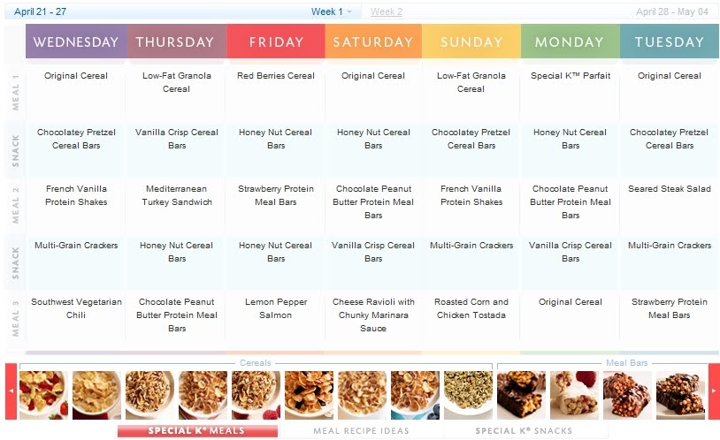 3 Week Weight Loss Plan Special K