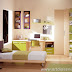 Dormitorio Juvenil funcional para pequenos espacios de madera y toques en verde jade