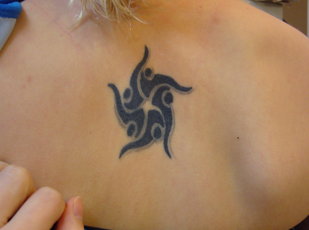 Tribal star tattoos