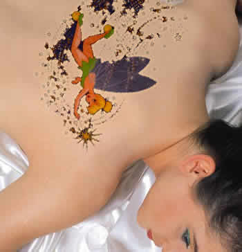 Pixie Tattoo Ideas,Pixie Tattoo Pictures butterflies, pixies, flowers and