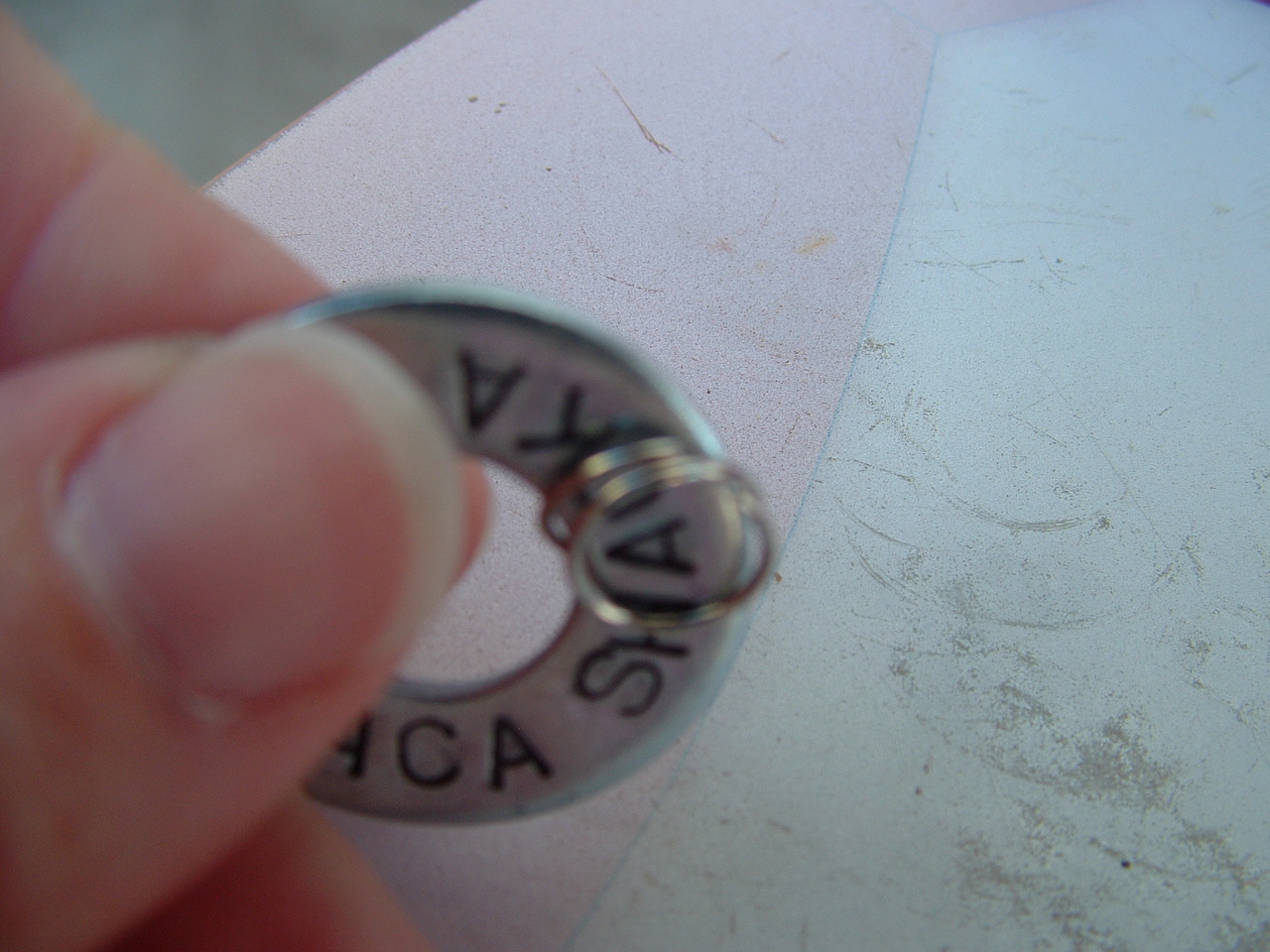 Pieces by Polly Stamped Washer Key Chains