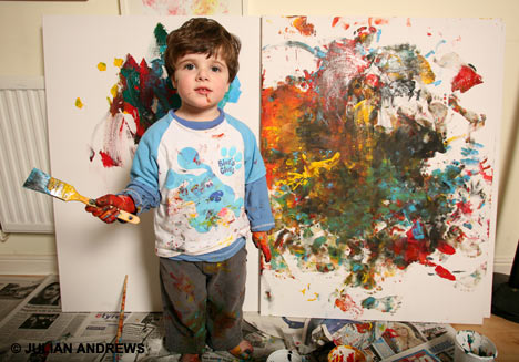 art gallery fooled by two-year-old artist art gallery fooled by two-year-old artist