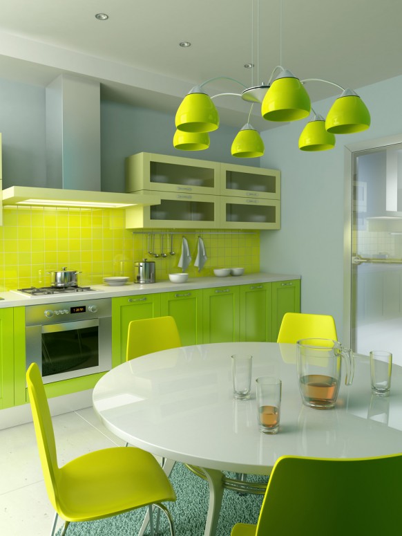 Yellow Green Kitchen Design All About Kitchen And Recipe