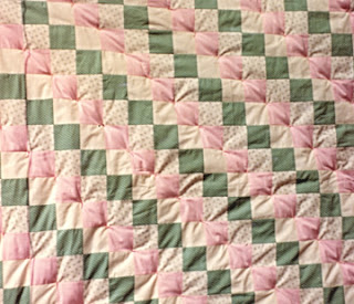 Margaret's baby quilt, made by Robin Atkins