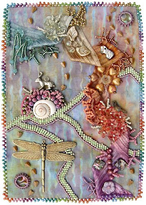 bead journal project, April, Robin Atkins, bead artist