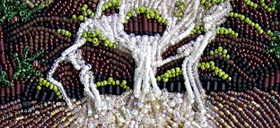 bead embroidery, BJP by Robin Atkins, April, detail