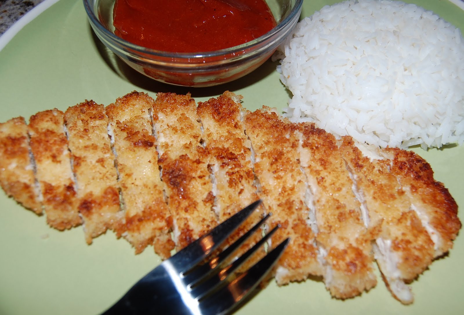 Jaime and Jen Dish Chicken Katsu & Homemade Tonkatsu Sauce