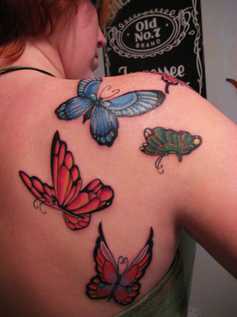 Wonderfull Butterfly Tattoos on Shoulder