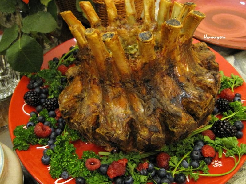 Pork Crown Roast With Wine Gravy