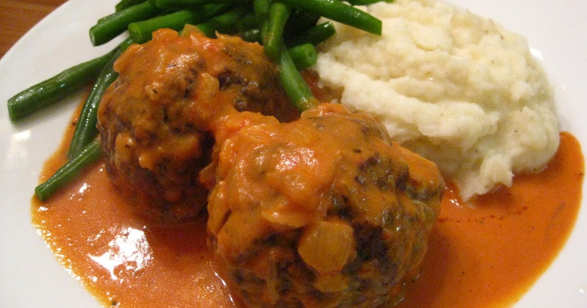 A Taste of Home Cooking Filled Meatballs with Creamy Tomato