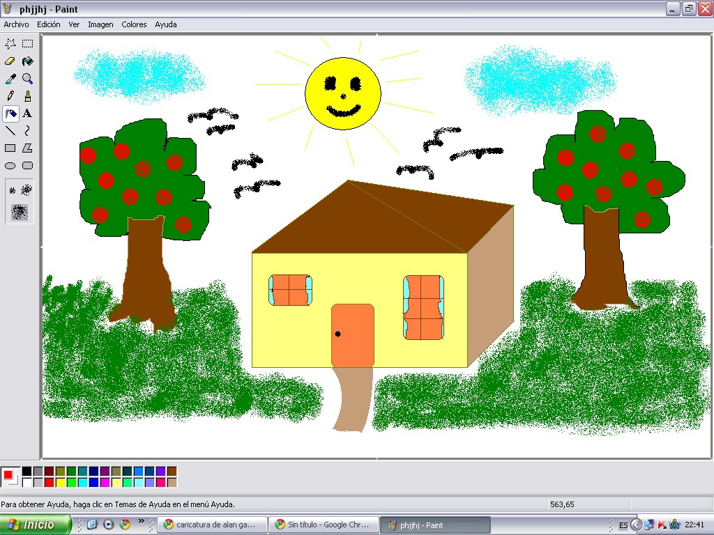 BIENVENIDOS TRABAJO DEL PROGRAMA PAINT
