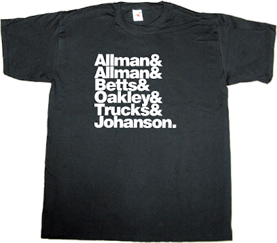 The Allman Brothers Band CFRBMN helvetica rock t-shirt ephemeral-t-shirts