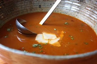 Tomato Soup with Roasted Paprika, Balsamic & Basil