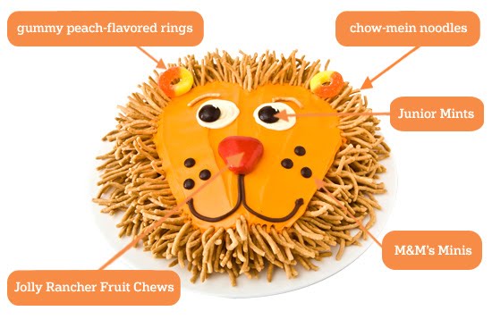 lion kids cake