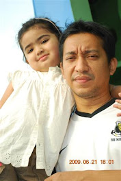 Abah n Felissya on ferry to Penang...