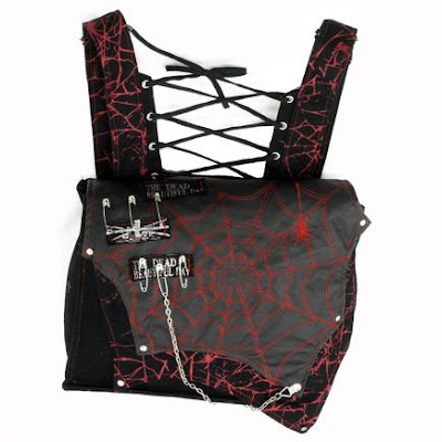 punk spiderweb backpack by