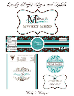 candy buffet labels. Better View of the Candy Bar