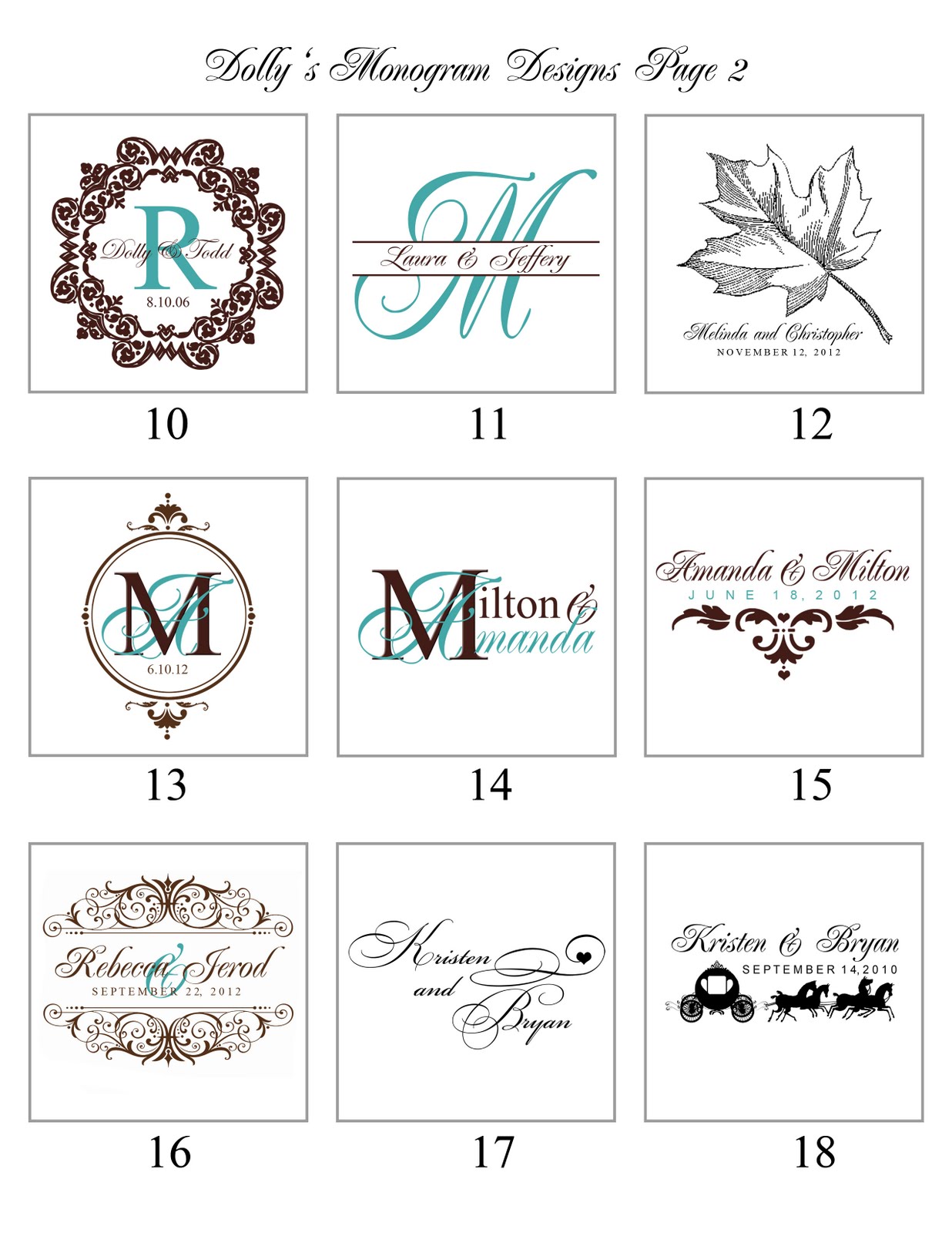 Paper Perfection Monograms and Logos