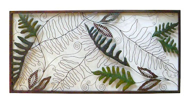 Home Decor Saya METAL WIRE PALM LEAF WALL DECOR