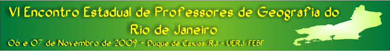 VI Encontro Estadual de Professores de Geografia do Rio de Janeiro