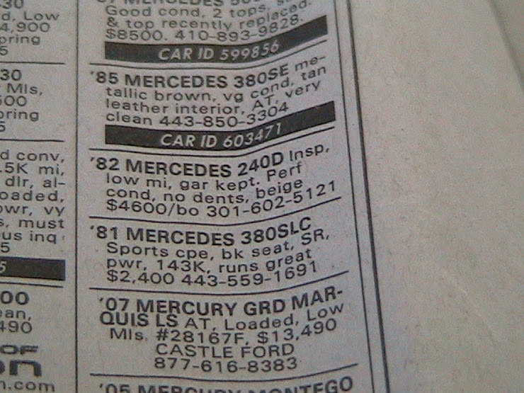 1982 Mercedes 240 D for sale