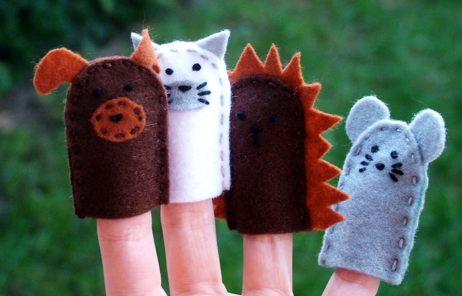 Muffins and More More felt finger puppets