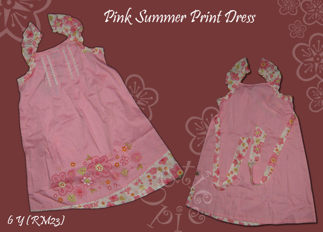 Pink Summer Print Dress