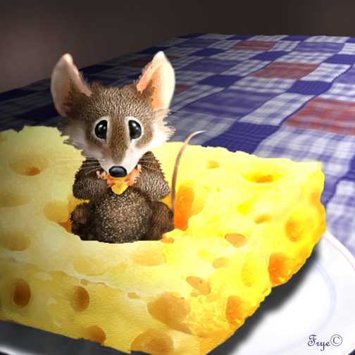 cheese with mouse
