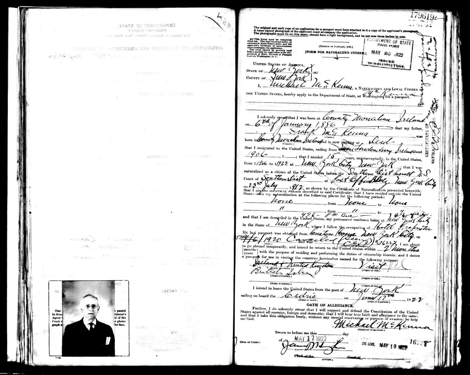 for Passport by Mail.