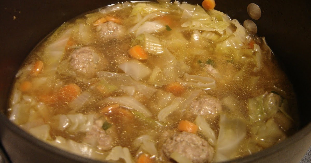 Elizabeth's Cooking Experiments Cabbage & Meatball Soup