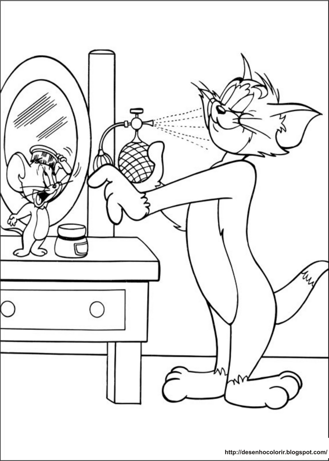 Desenhos para Colorir Tom e Jerry 9 desenhos para colorir