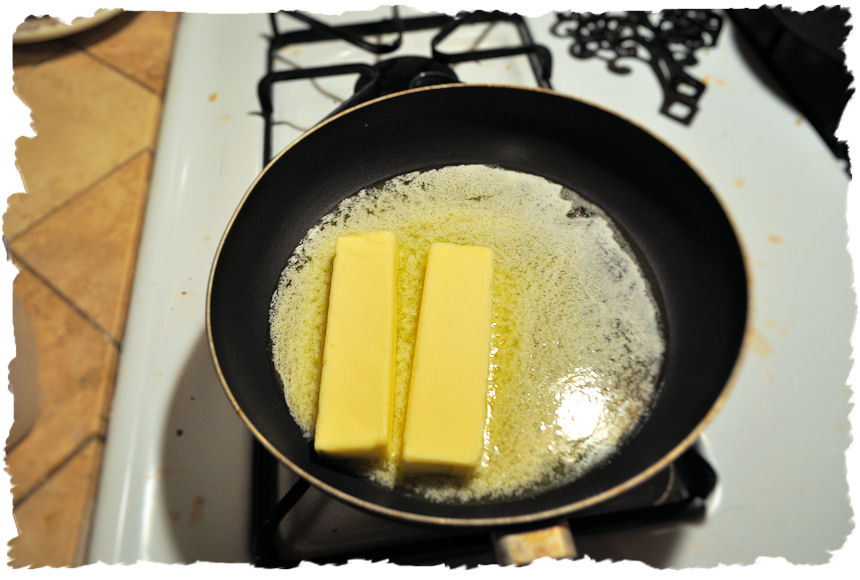 butter melting low heat dissolved completely until medium